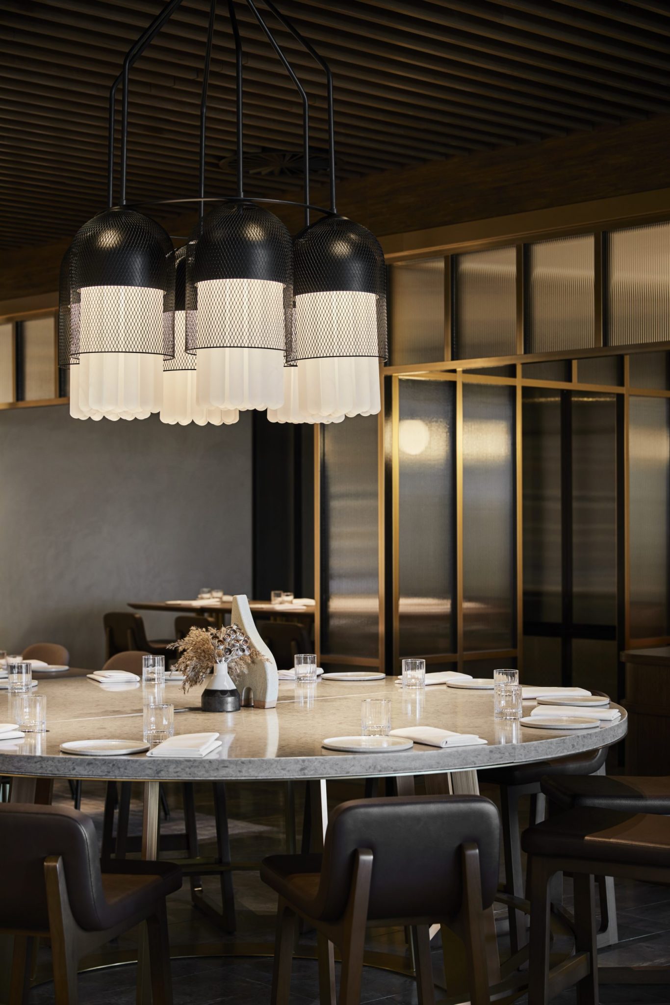 A group dining at Pastore